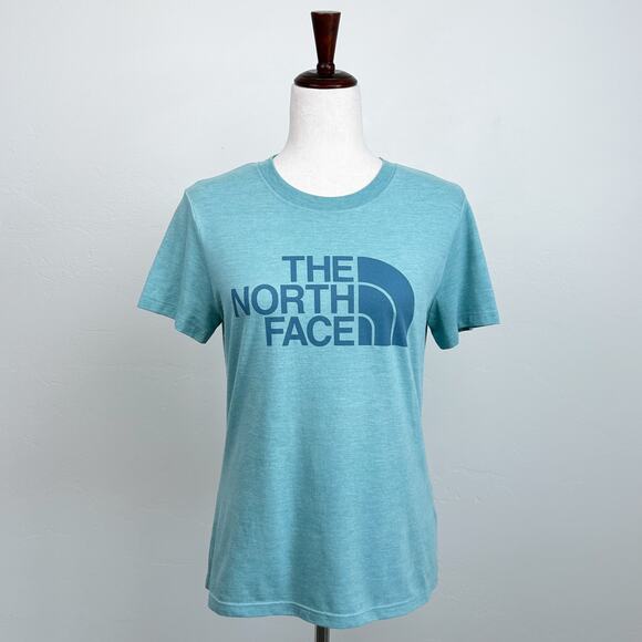 The North Face Blue Graphic Logo Crewneck Short Sleeve T-Shirt Medium - Picture 2 of 6